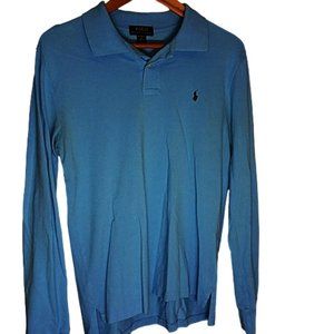 Polo by Ralph Lauren Long Sleeve Polo Blue XL(18-20)